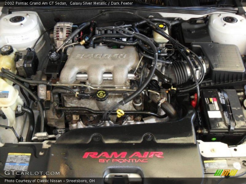  2002 Grand Am GT Sedan Engine - 3.4 Liter OHV 12-Valve V6