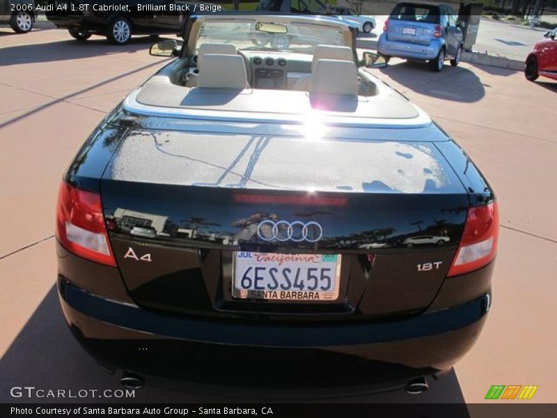 Brilliant Black / Beige 2006 Audi A4 1.8T Cabriolet