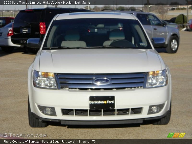 White Suede / Medium Light Stone 2009 Ford Taurus Limited