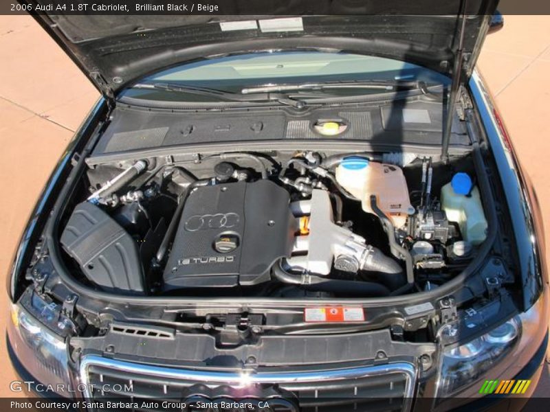  2006 A4 1.8T Cabriolet Engine - 1.8 Liter Turbocharged DOHC 20-Valve VVT 4 Cylinder