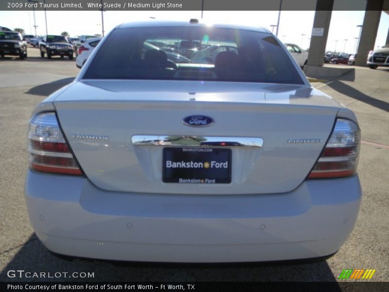 White Suede / Medium Light Stone 2009 Ford Taurus Limited