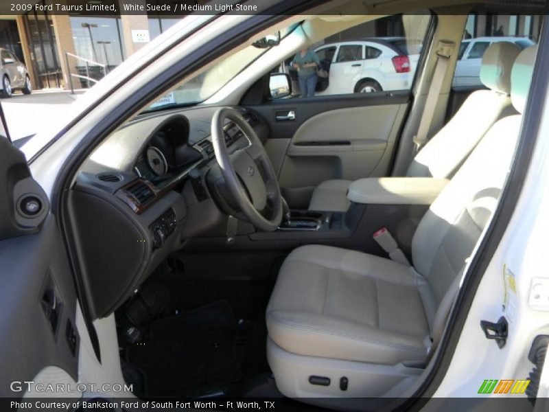 White Suede / Medium Light Stone 2009 Ford Taurus Limited