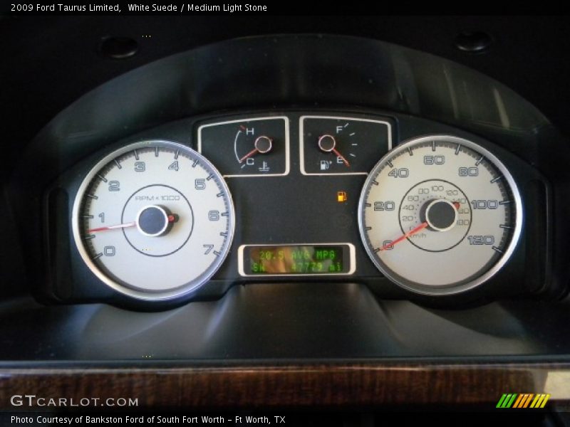 White Suede / Medium Light Stone 2009 Ford Taurus Limited