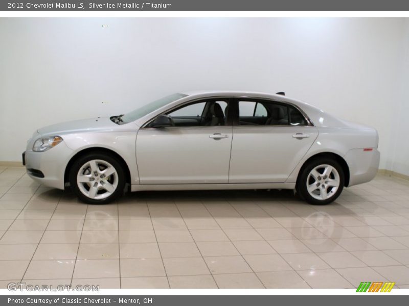 Silver Ice Metallic / Titanium 2012 Chevrolet Malibu LS