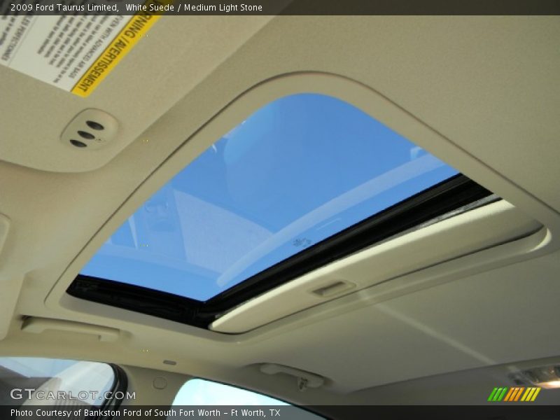 White Suede / Medium Light Stone 2009 Ford Taurus Limited