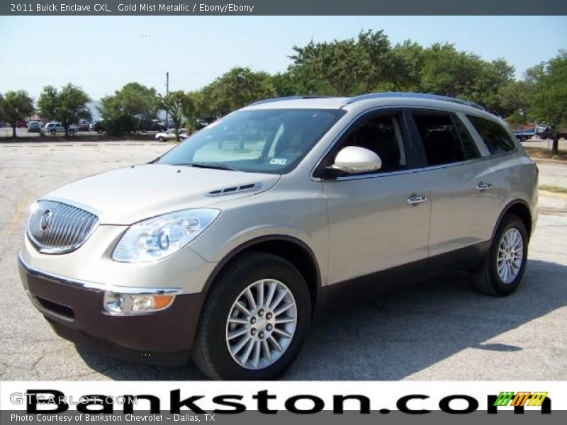 Gold Mist Metallic / Ebony/Ebony 2011 Buick Enclave CXL