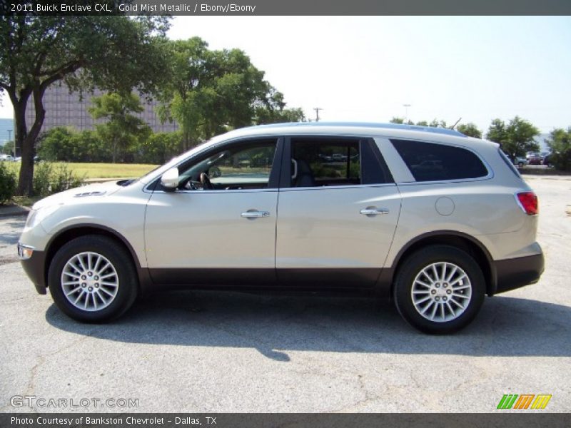 Gold Mist Metallic / Ebony/Ebony 2011 Buick Enclave CXL