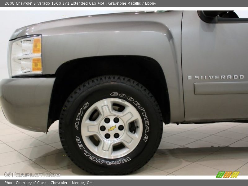 Graystone Metallic / Ebony 2008 Chevrolet Silverado 1500 Z71 Extended Cab 4x4