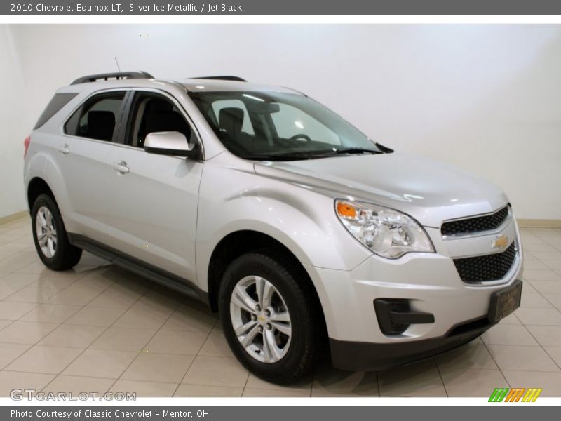 Silver Ice Metallic / Jet Black 2010 Chevrolet Equinox LT