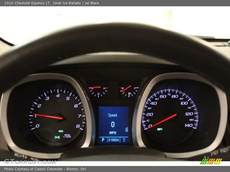 Silver Ice Metallic / Jet Black 2010 Chevrolet Equinox LT
