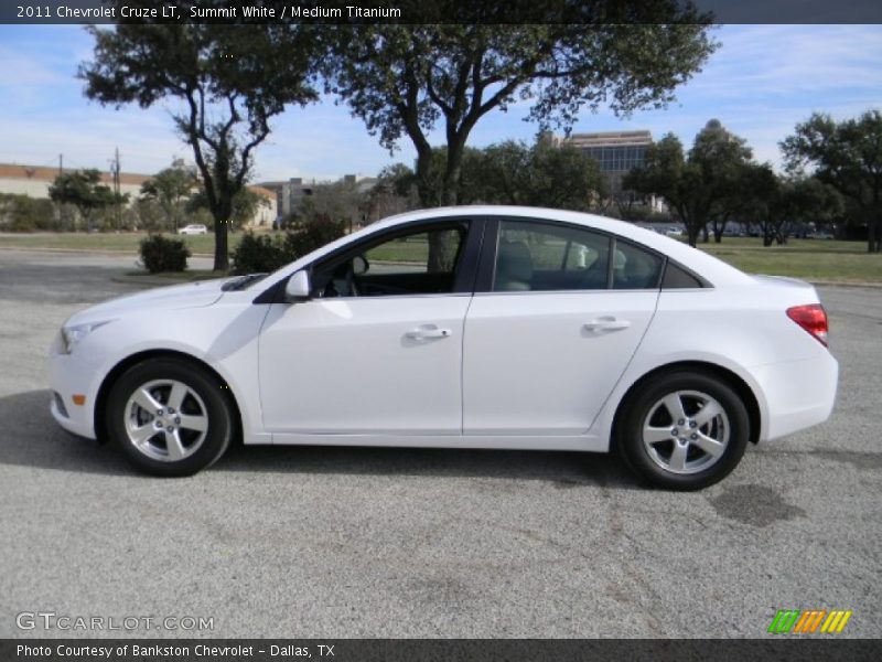 Summit White / Medium Titanium 2011 Chevrolet Cruze LT
