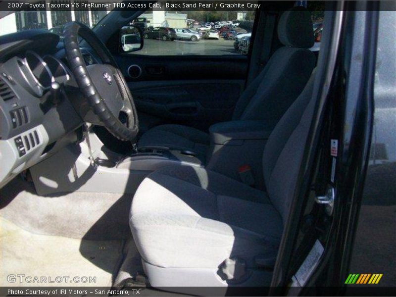Black Sand Pearl / Graphite Gray 2007 Toyota Tacoma V6 PreRunner TRD Access Cab