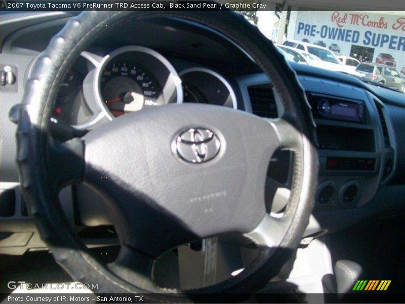 Black Sand Pearl / Graphite Gray 2007 Toyota Tacoma V6 PreRunner TRD Access Cab