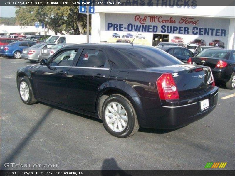 Brilliant Black Crystal Pearl / Dark Slate Gray 2008 Chrysler 300 LX