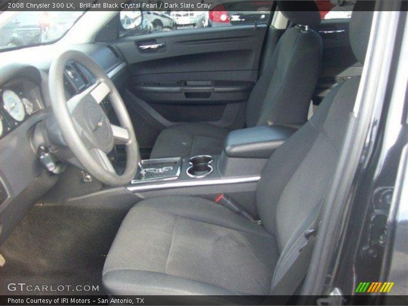 Brilliant Black Crystal Pearl / Dark Slate Gray 2008 Chrysler 300 LX