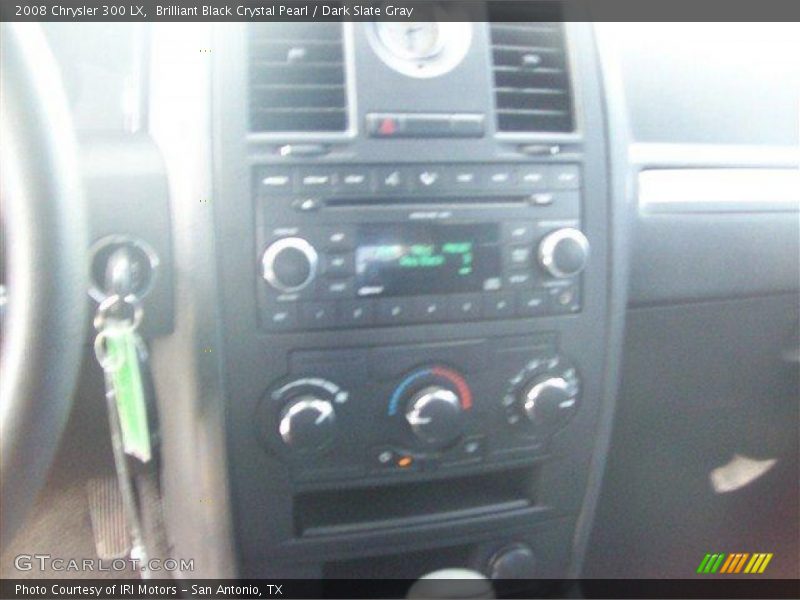 Brilliant Black Crystal Pearl / Dark Slate Gray 2008 Chrysler 300 LX