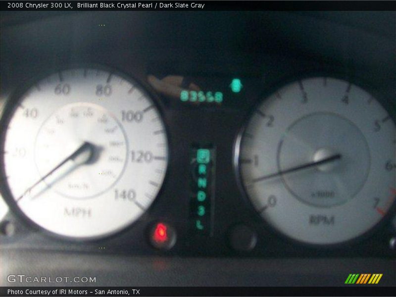 Brilliant Black Crystal Pearl / Dark Slate Gray 2008 Chrysler 300 LX