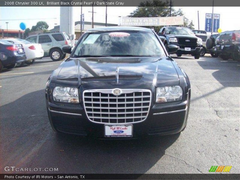 Brilliant Black Crystal Pearl / Dark Slate Gray 2008 Chrysler 300 LX