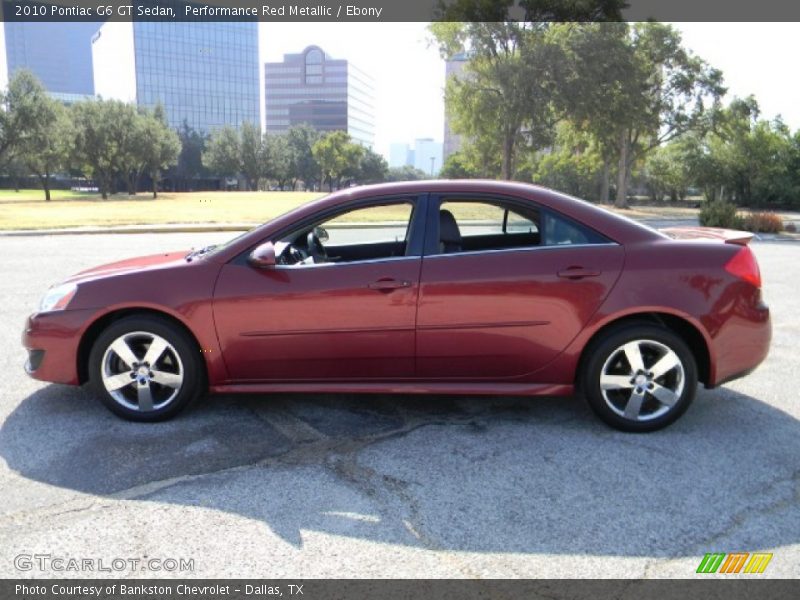 Performance Red Metallic / Ebony 2010 Pontiac G6 GT Sedan