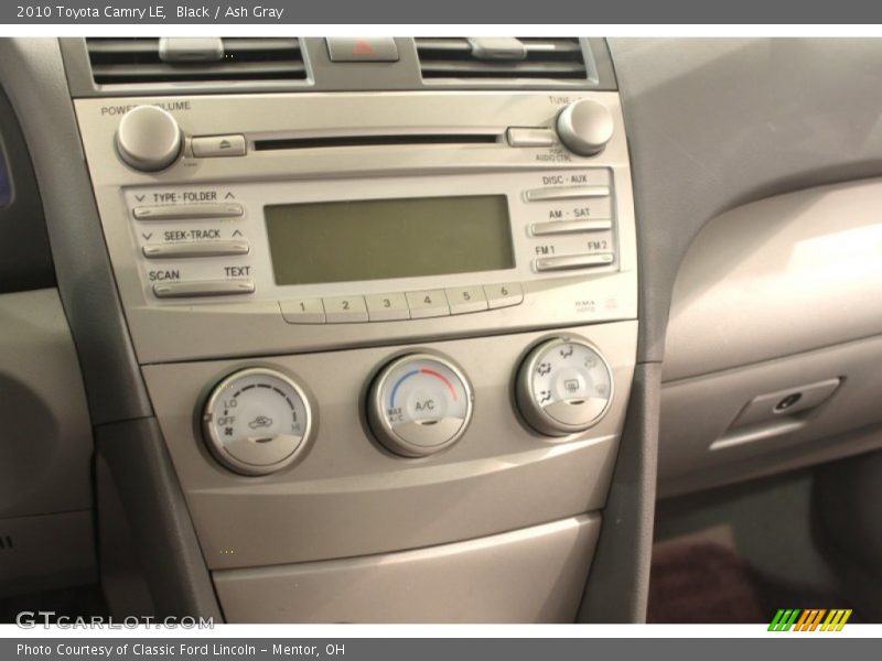 Black / Ash Gray 2010 Toyota Camry LE