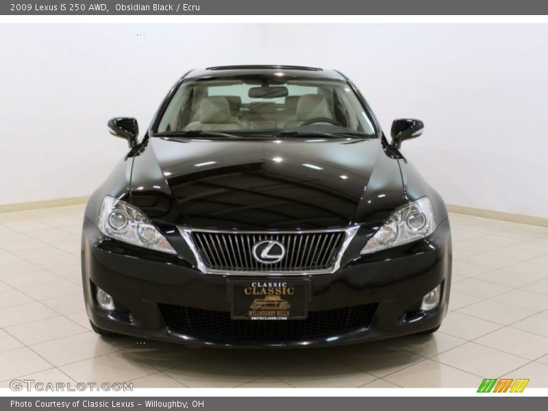 Obsidian Black / Ecru 2009 Lexus IS 250 AWD