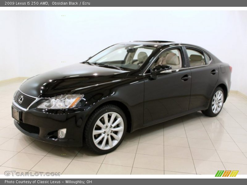 Obsidian Black / Ecru 2009 Lexus IS 250 AWD