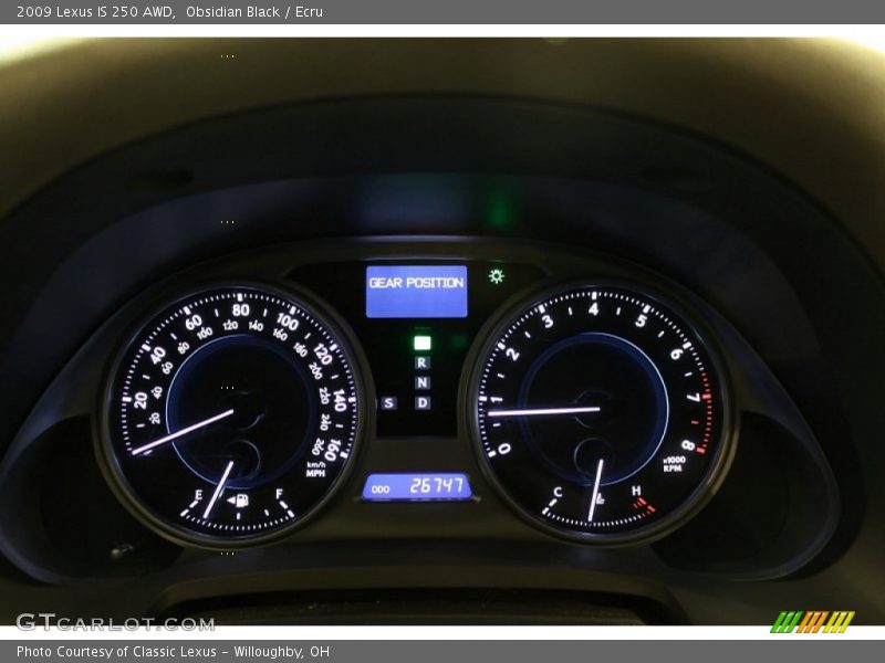 Obsidian Black / Ecru 2009 Lexus IS 250 AWD