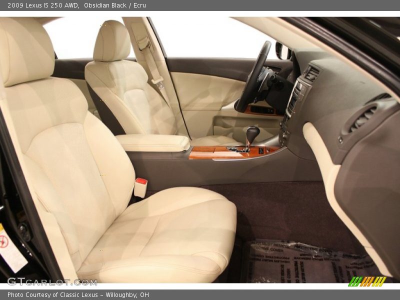 Obsidian Black / Ecru 2009 Lexus IS 250 AWD