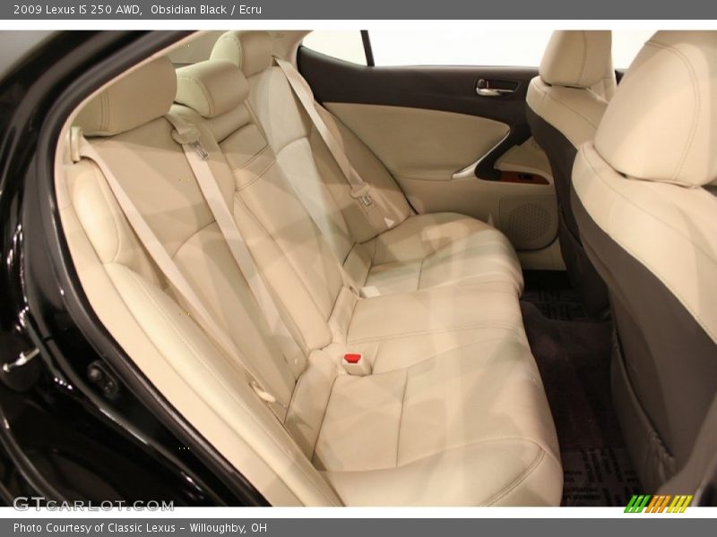 Obsidian Black / Ecru 2009 Lexus IS 250 AWD