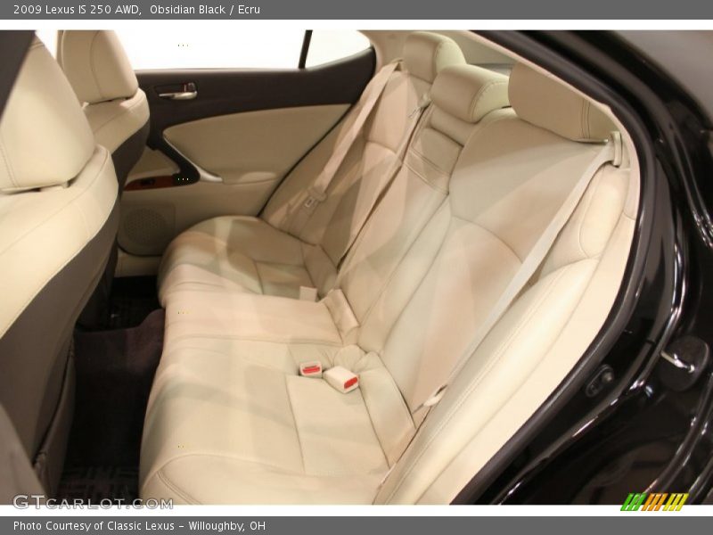 Obsidian Black / Ecru 2009 Lexus IS 250 AWD