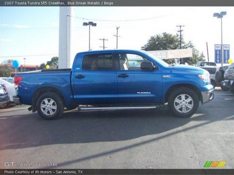 Blue Streak Metallic / Beige 2007 Toyota Tundra SR5 CrewMax