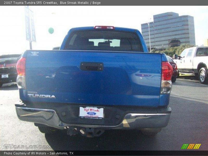 Blue Streak Metallic / Beige 2007 Toyota Tundra SR5 CrewMax