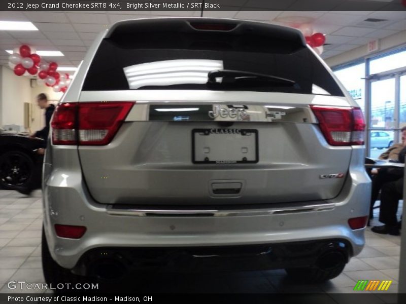 Bright Silver Metallic / SRT Black 2012 Jeep Grand Cherokee SRT8 4x4