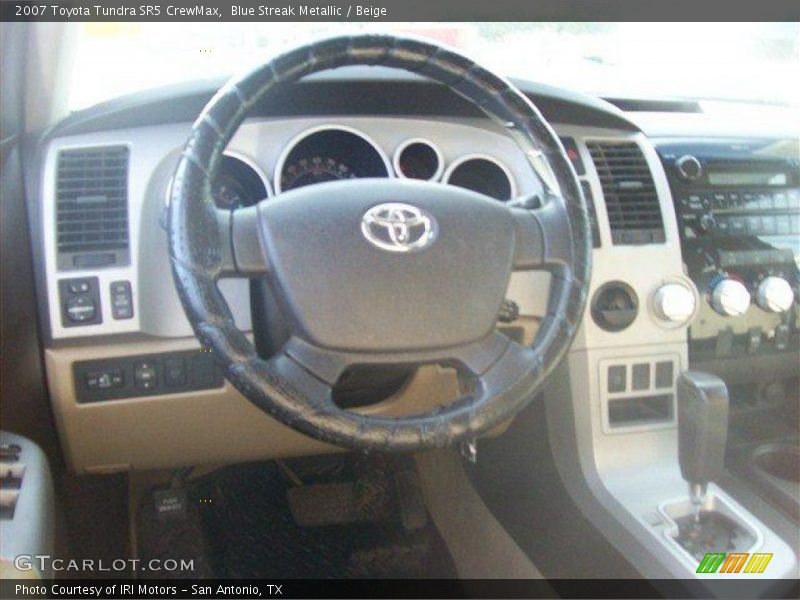 Blue Streak Metallic / Beige 2007 Toyota Tundra SR5 CrewMax