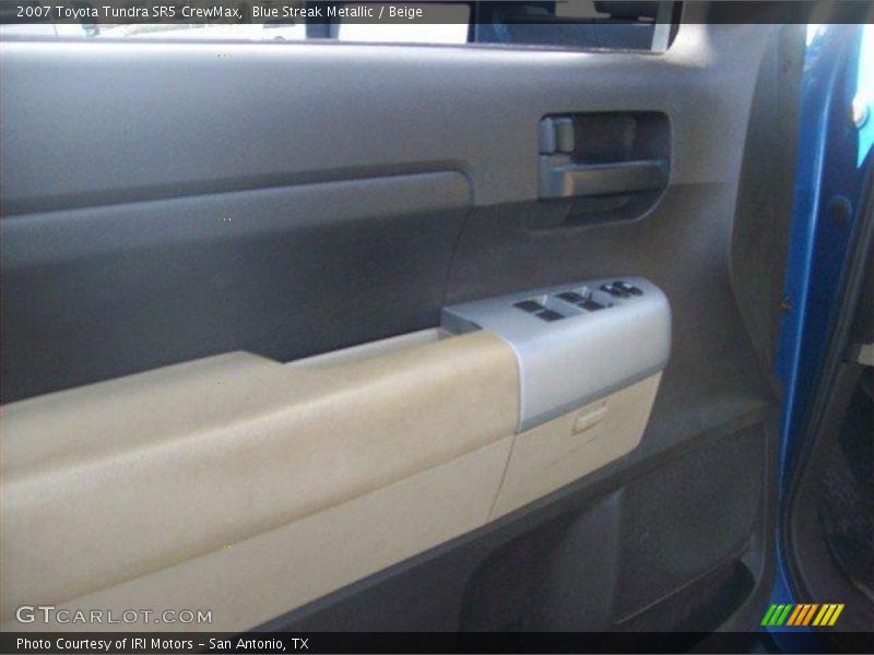 Blue Streak Metallic / Beige 2007 Toyota Tundra SR5 CrewMax