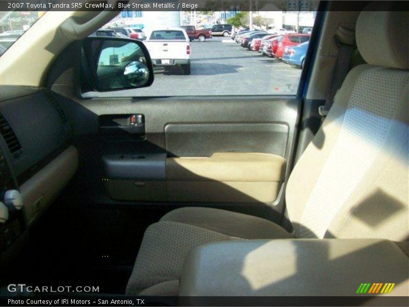 Blue Streak Metallic / Beige 2007 Toyota Tundra SR5 CrewMax