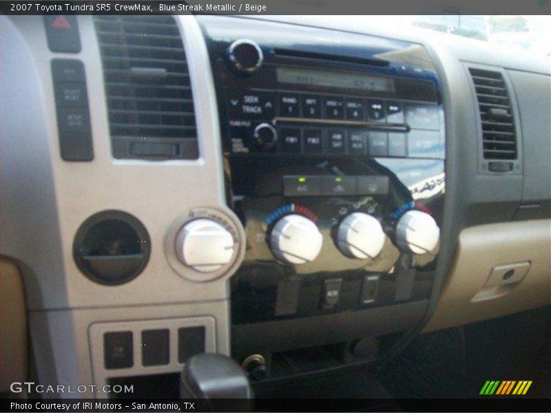 Blue Streak Metallic / Beige 2007 Toyota Tundra SR5 CrewMax