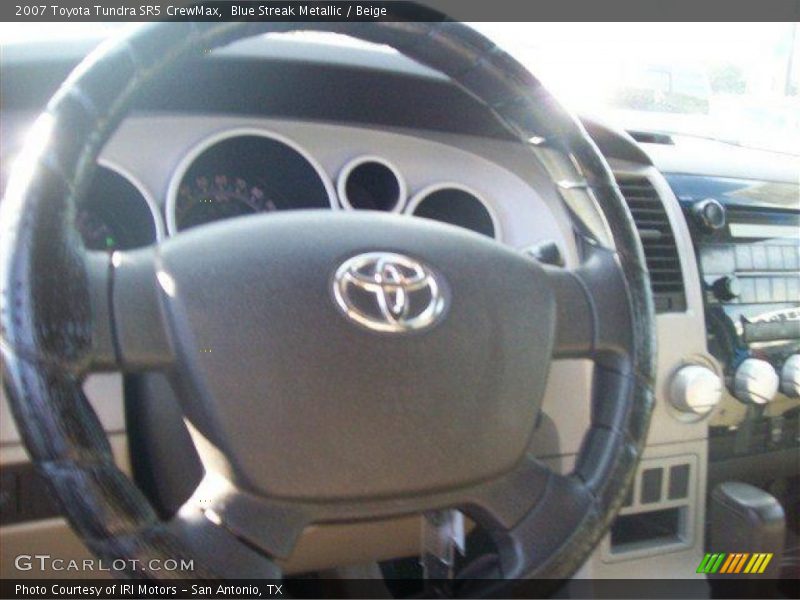 Blue Streak Metallic / Beige 2007 Toyota Tundra SR5 CrewMax