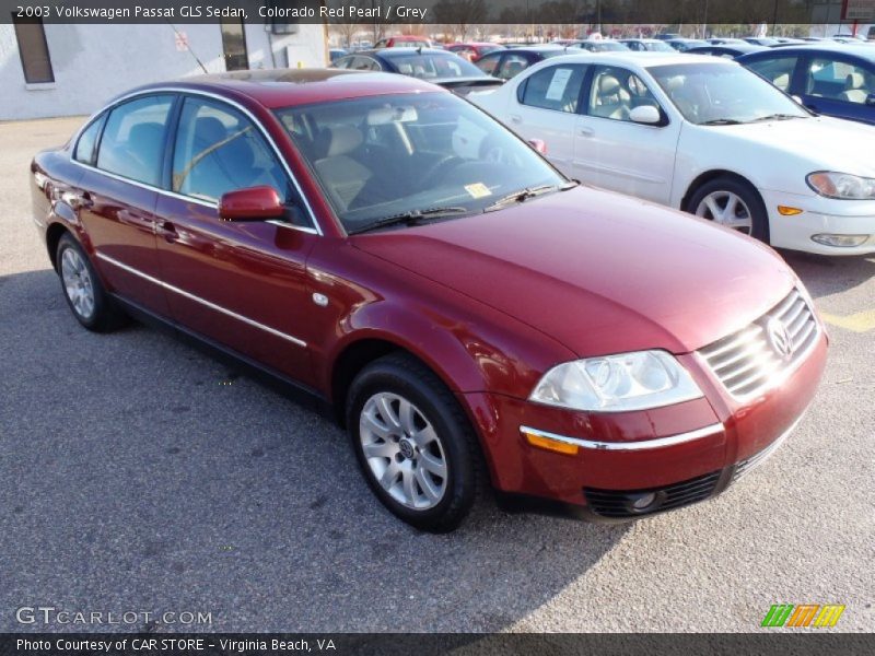 Colorado Red Pearl / Grey 2003 Volkswagen Passat GLS Sedan