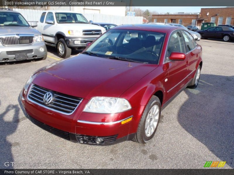 Colorado Red Pearl / Grey 2003 Volkswagen Passat GLS Sedan