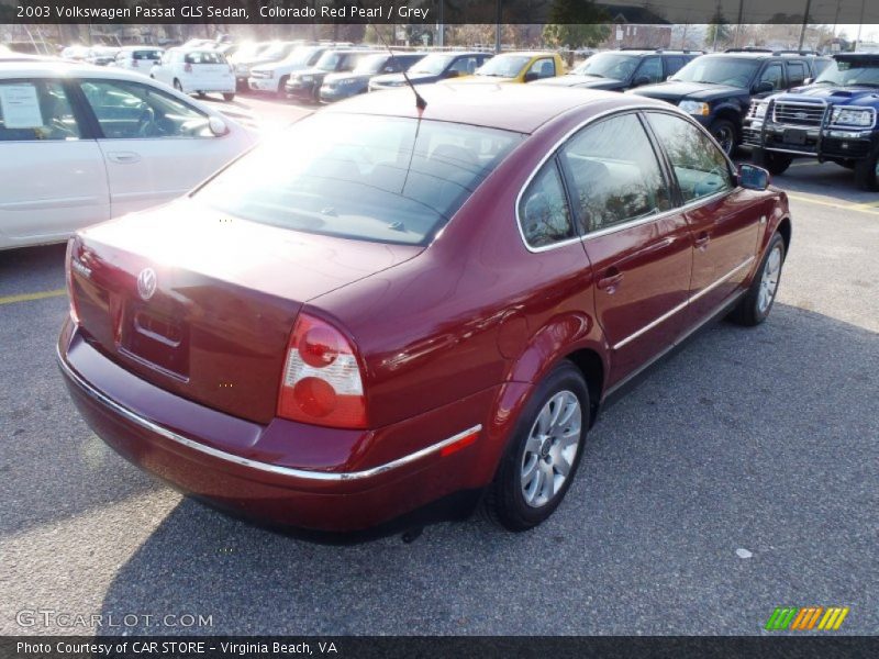 Colorado Red Pearl / Grey 2003 Volkswagen Passat GLS Sedan