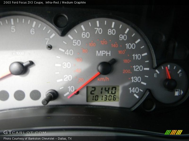 Infra-Red / Medium Graphite 2003 Ford Focus ZX3 Coupe