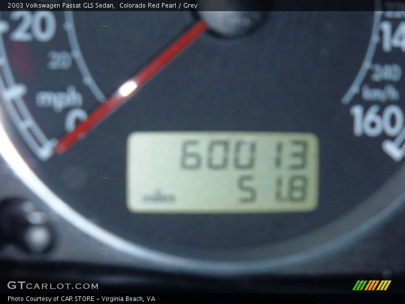 Colorado Red Pearl / Grey 2003 Volkswagen Passat GLS Sedan