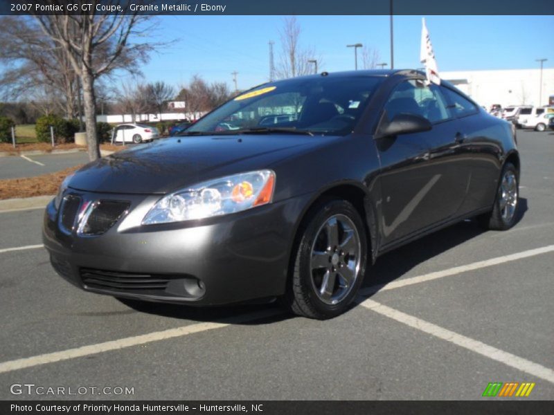 Granite Metallic / Ebony 2007 Pontiac G6 GT Coupe