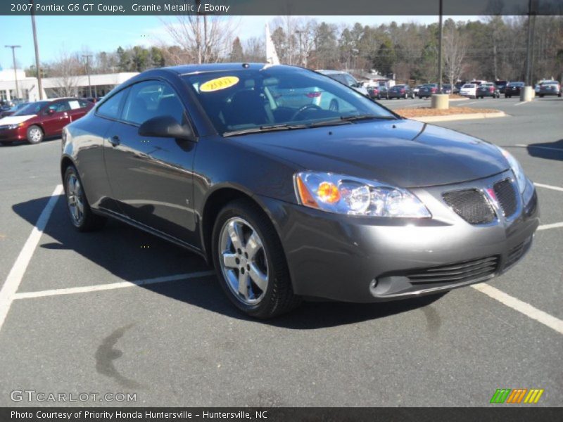 Granite Metallic / Ebony 2007 Pontiac G6 GT Coupe