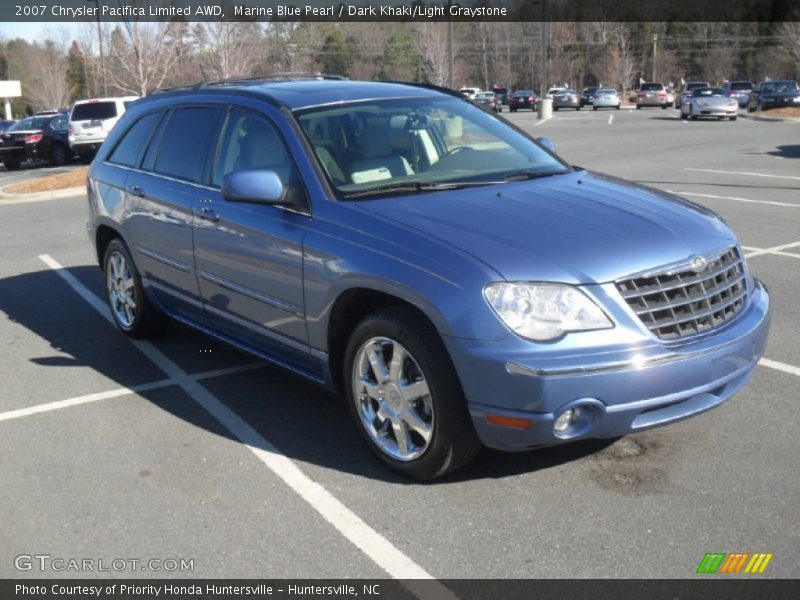 Marine Blue Pearl / Dark Khaki/Light Graystone 2007 Chrysler Pacifica Limited AWD