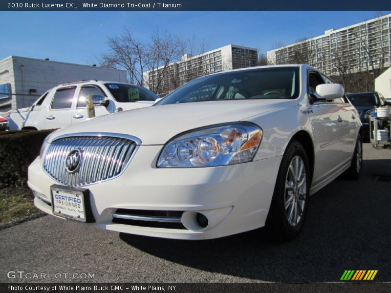 White Diamond Tri-Coat / Titanium 2010 Buick Lucerne CXL