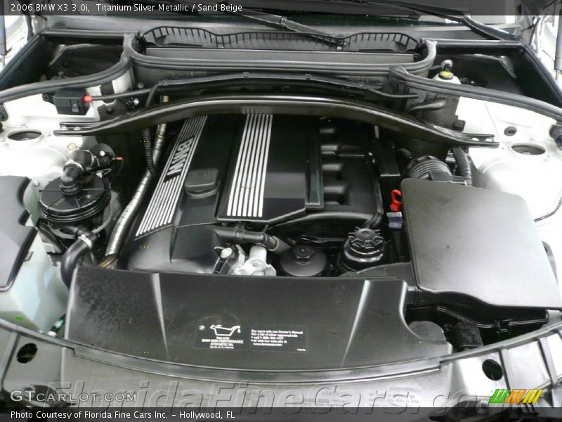 Titanium Silver Metallic / Sand Beige 2006 BMW X3 3.0i