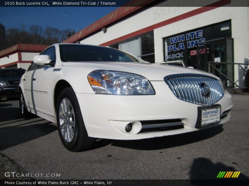 White Diamond Tri-Coat / Titanium 2010 Buick Lucerne CXL