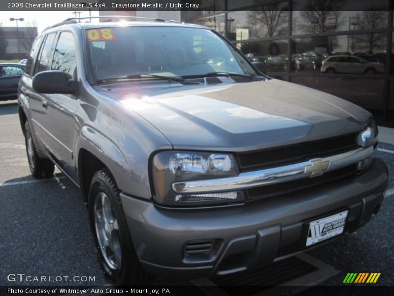 Graystone Metallic / Light Gray 2008 Chevrolet TrailBlazer LS 4x4